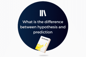 What is the difference between hypothesis and prediction